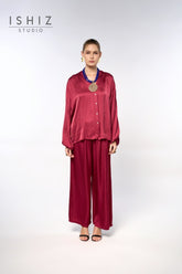 Italian Plain Satin Pants