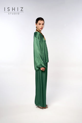 Italian Plain Satin Pants