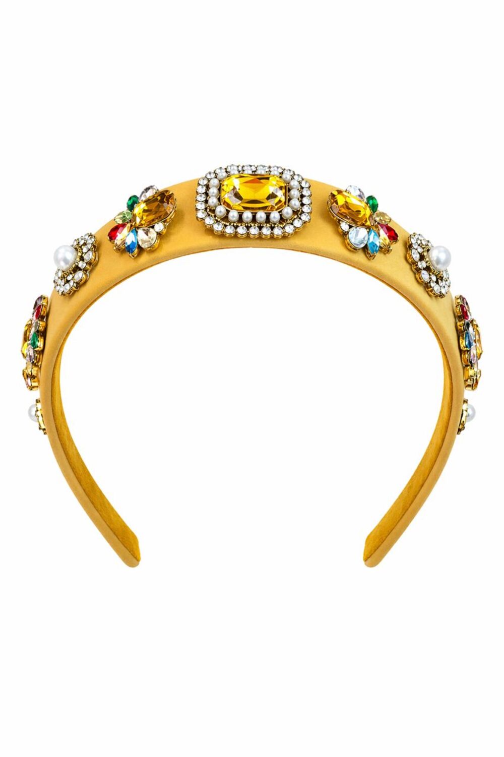 Headband with Flower Crystal Design