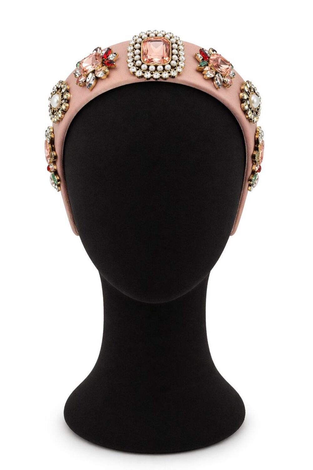 Headband with Flower Crystal Design