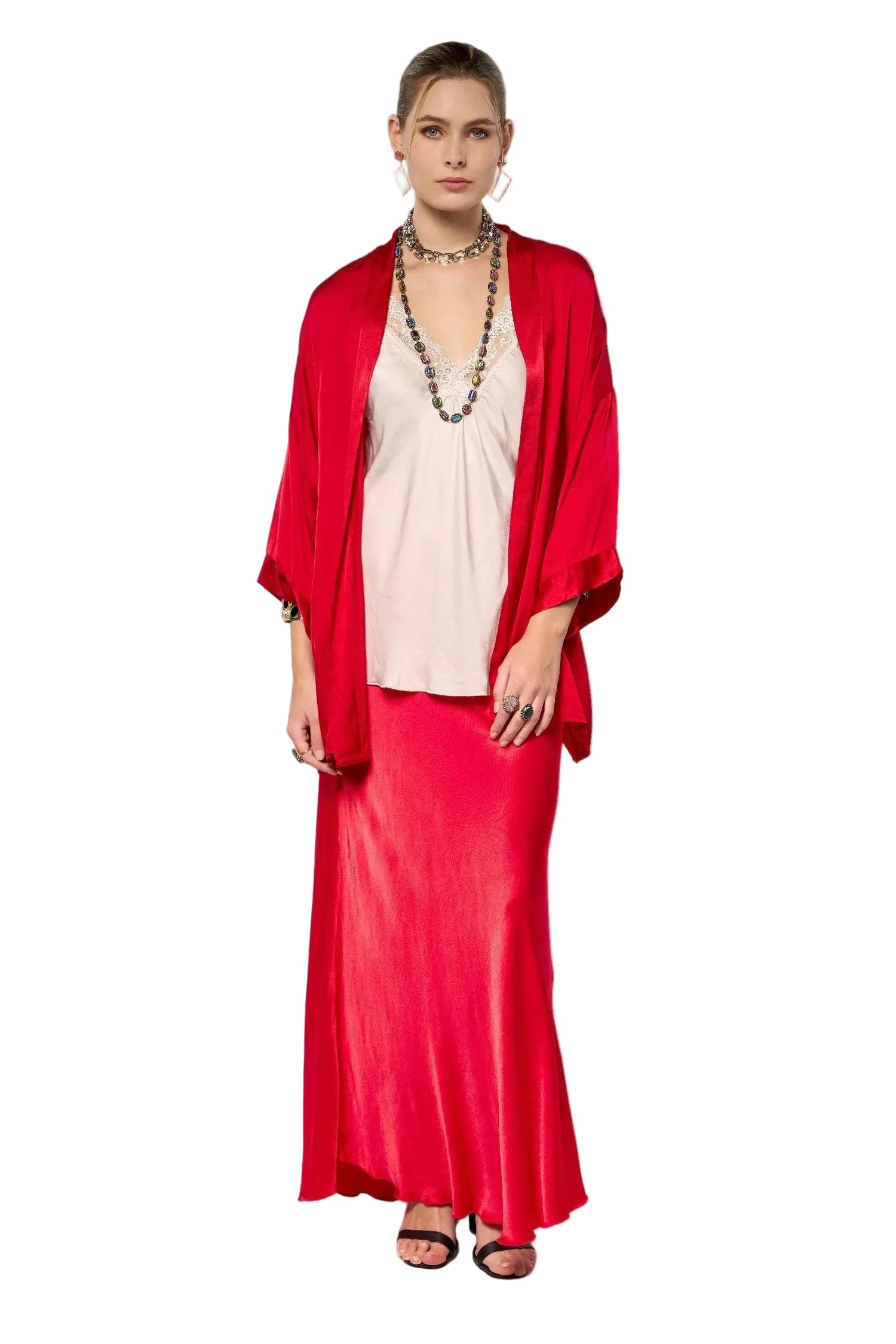 Iris Satin Cardigan