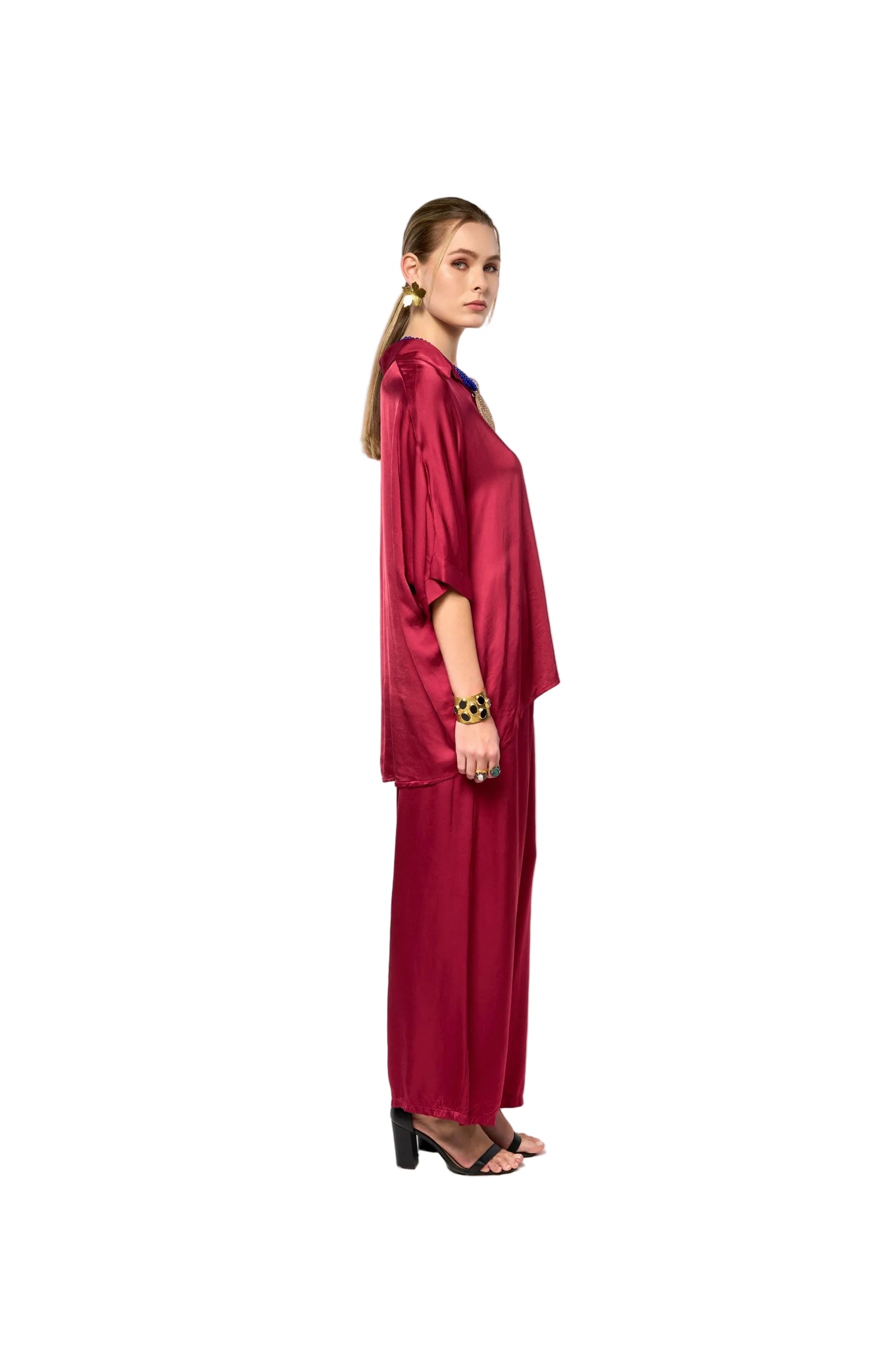 Satina Short Sleeves Blouse