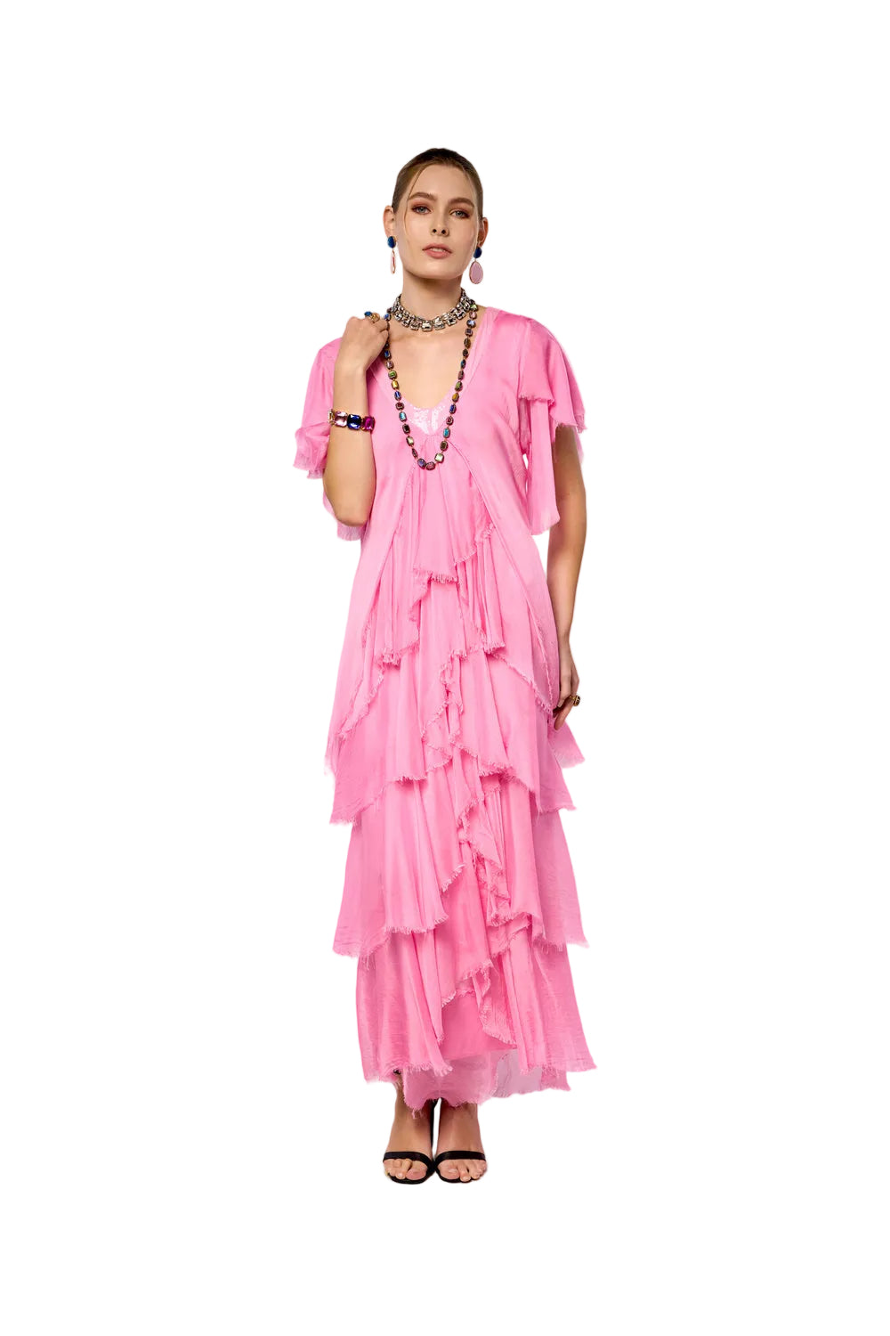 Riva Layered Dress Short Sleeves