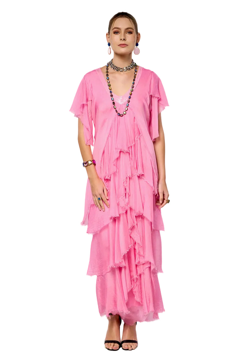 Riva Layered Dress Short Sleeves