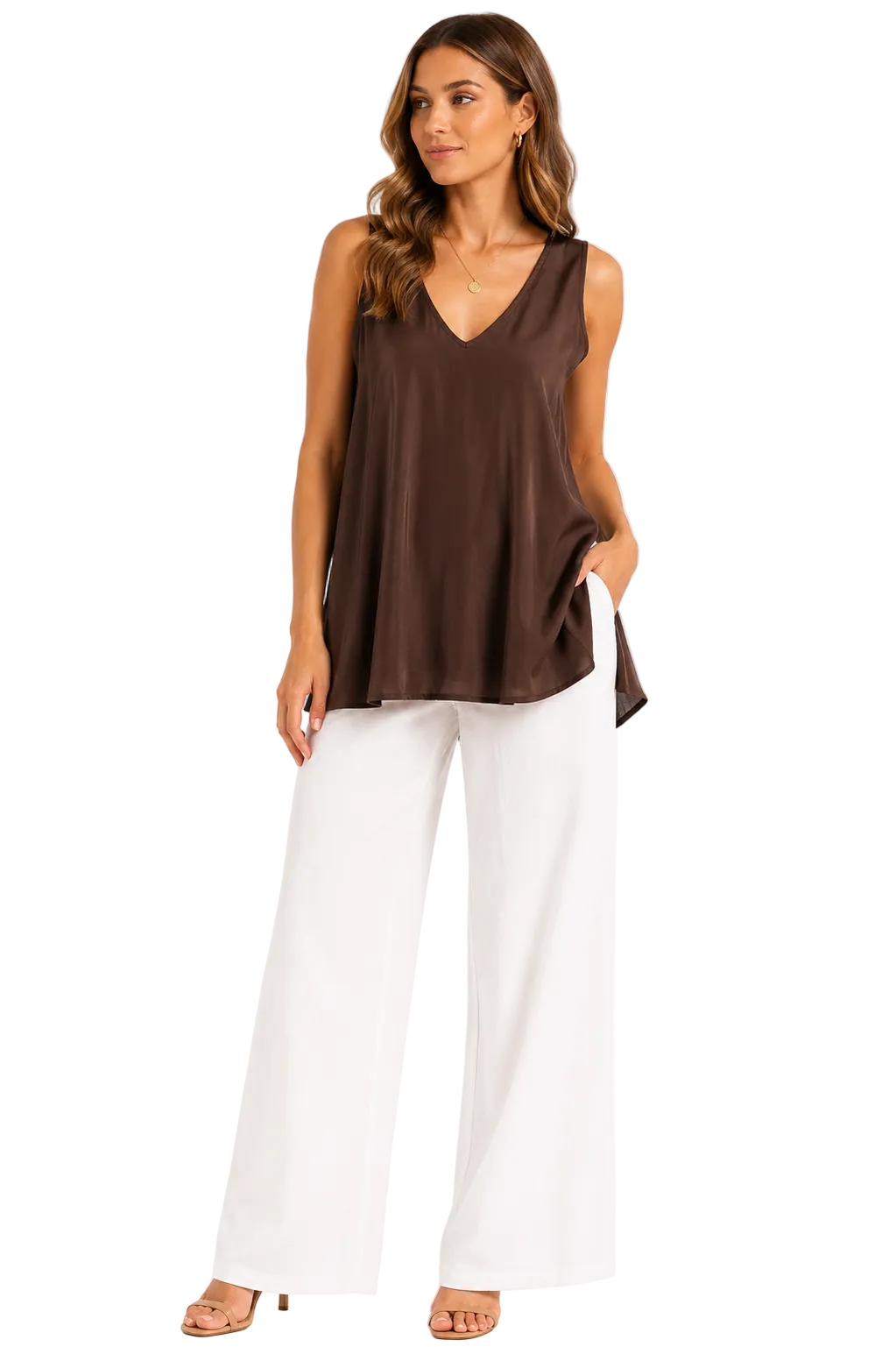 Satina V-Neck Cami