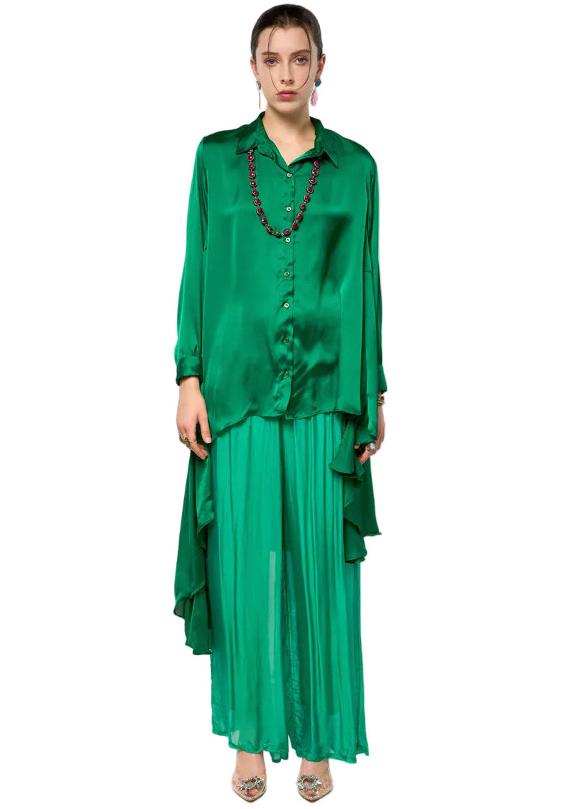 Asymmetrical Silky Blouse