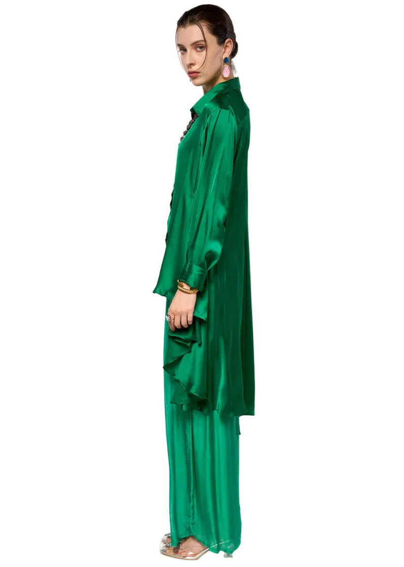 Asymmetrical Silky Blouse
