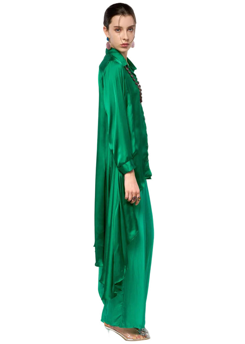 Asymmetrical Silky Blouse