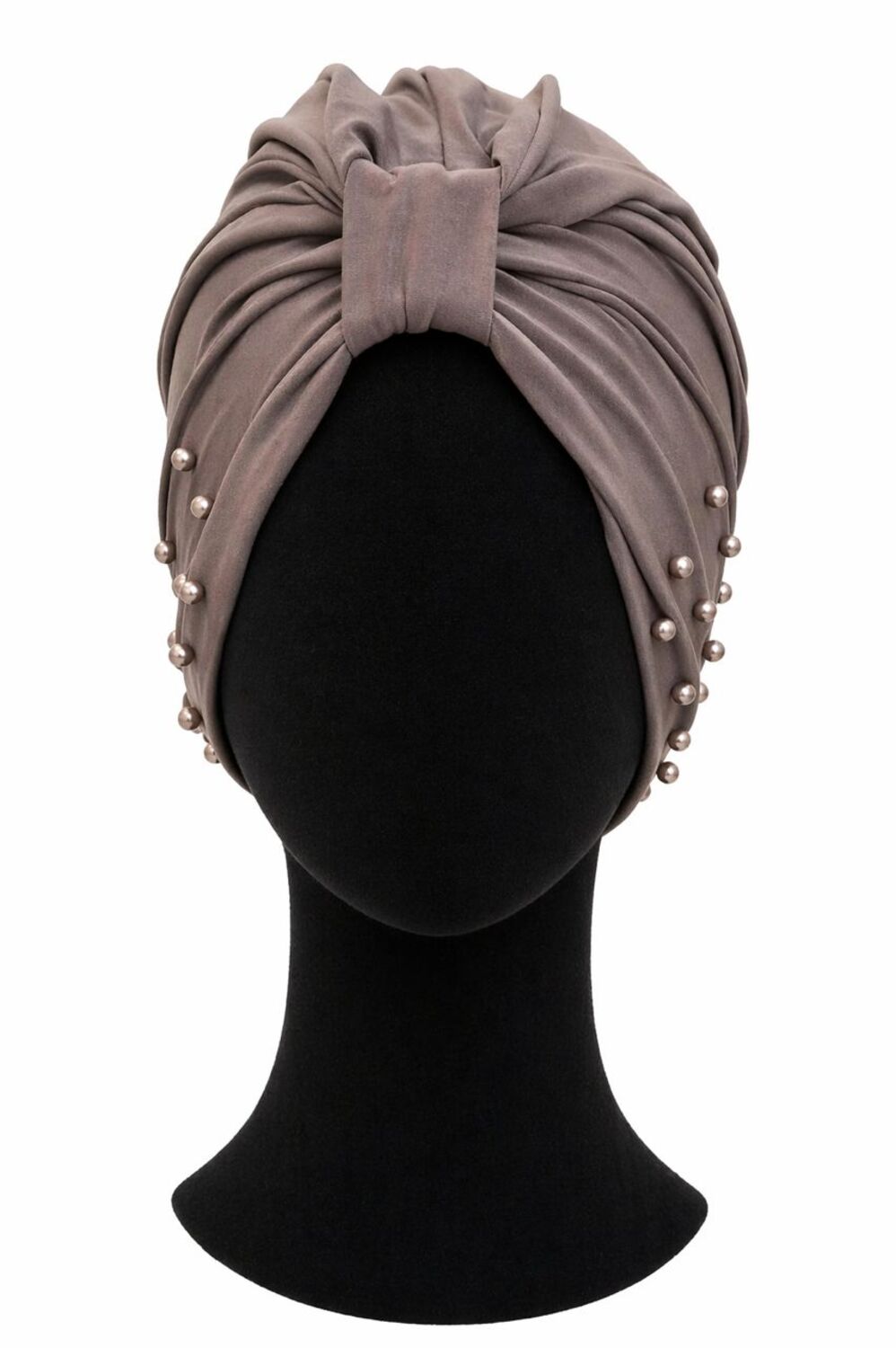 Plain turban with Crystal and Pearl