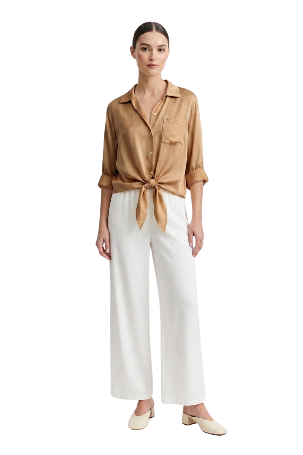 Satina Blouse with Knot