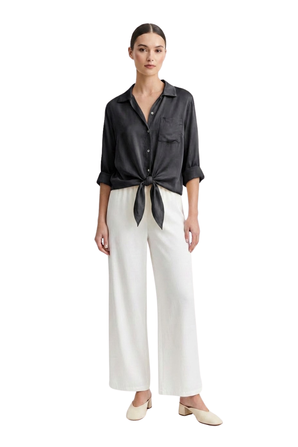 Satina Blouse with Knot