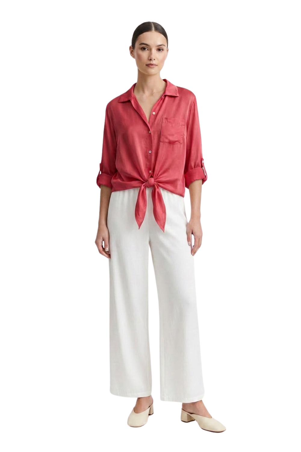 Satina Blouse with Knot