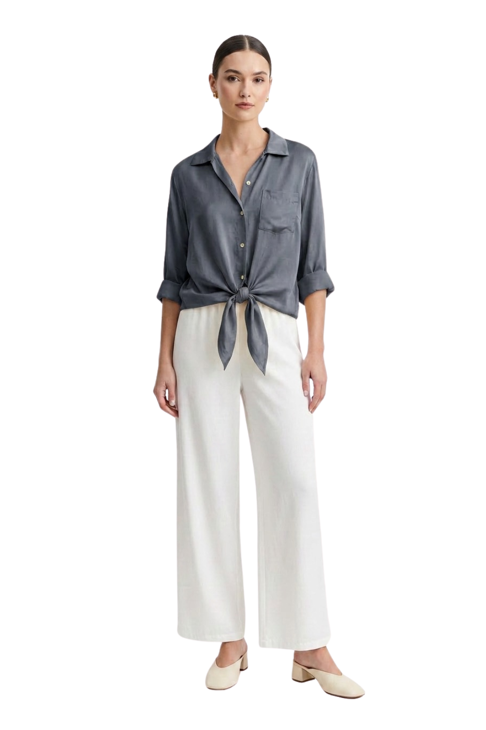 Satina Blouse with Knot