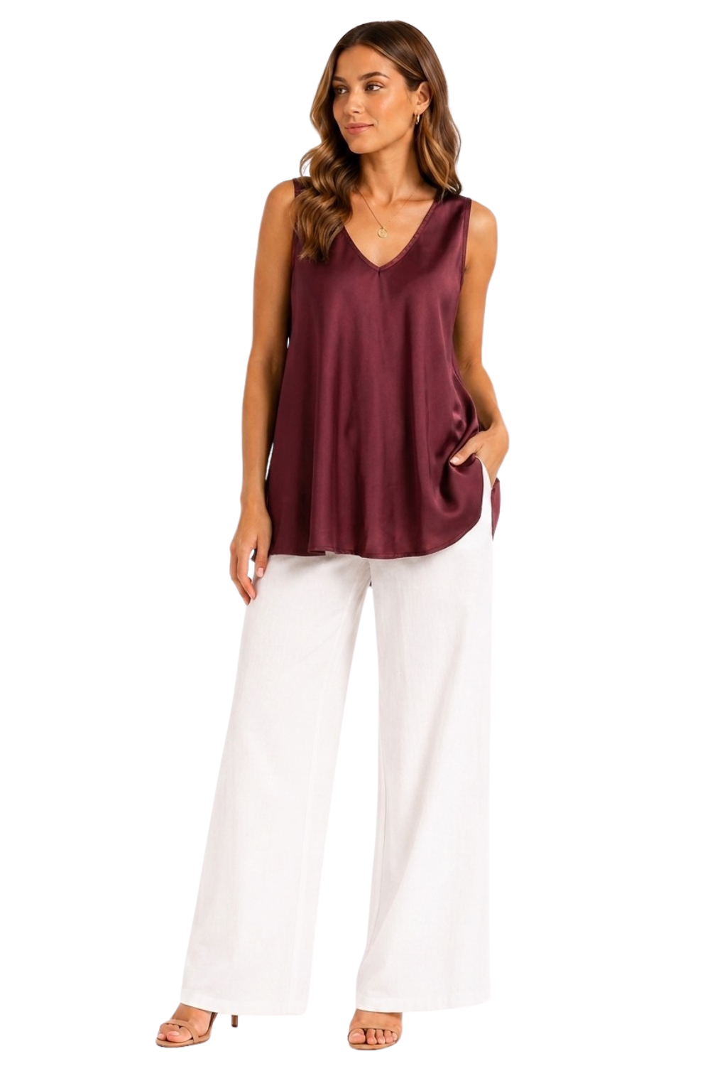 Satina V-Neck Cami