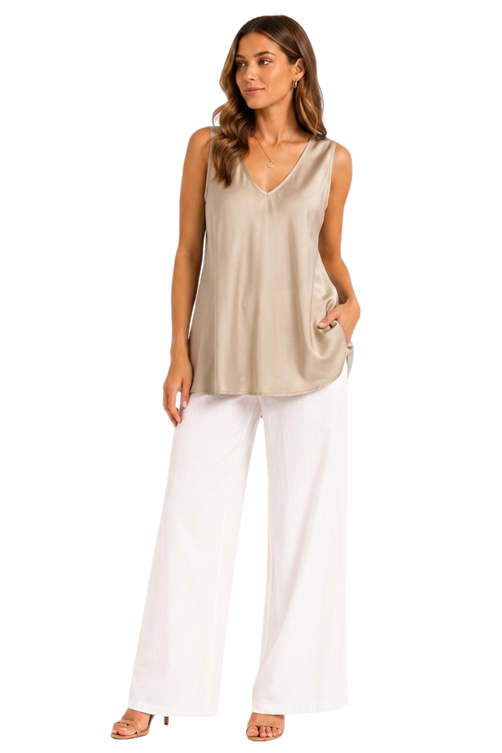 Satina V-Neck Cami