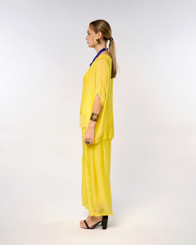 Italian Plain Silk Pants