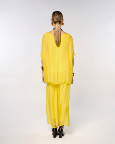 Italian Plain Silk Pants